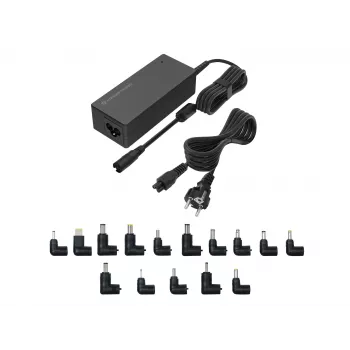 Carregador universal para portátil Conceptronic OZUL08B15 90W, 15 pontas de carregamento incl.