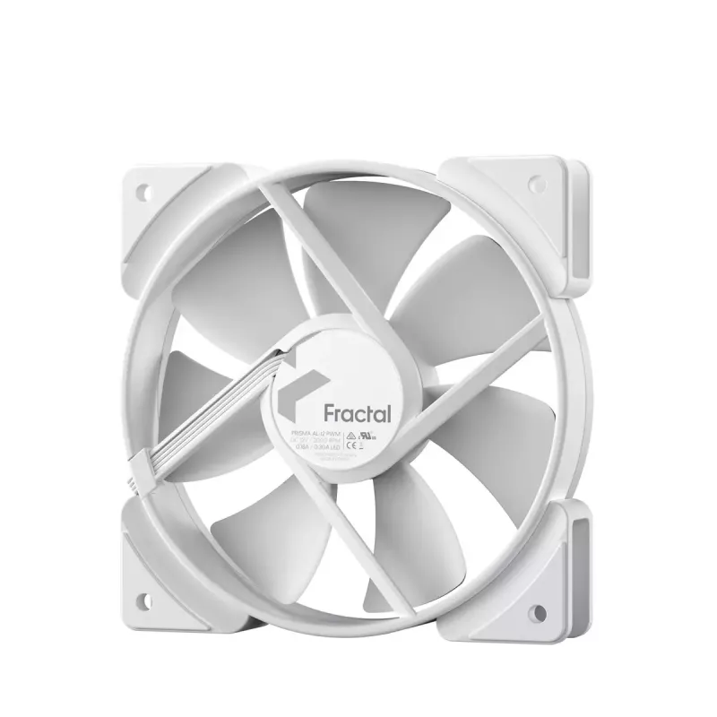 Ventoinha Fractal Design Prisma AL-12 PWM 12 cm Branco 500-2000 RPM