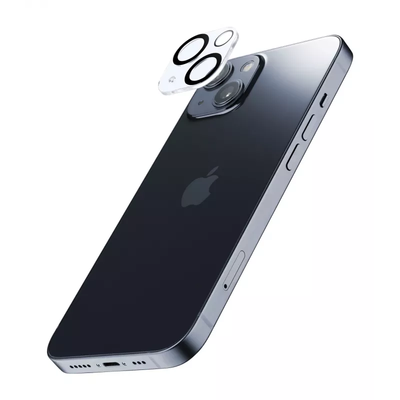 Objetiva de câmara Cellularline - Proteção para a câmara iPhone 15 / 15 Plus