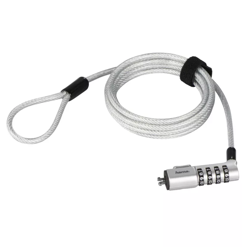 Cadeado de cabo Hama Nano Prateado 1,8 m