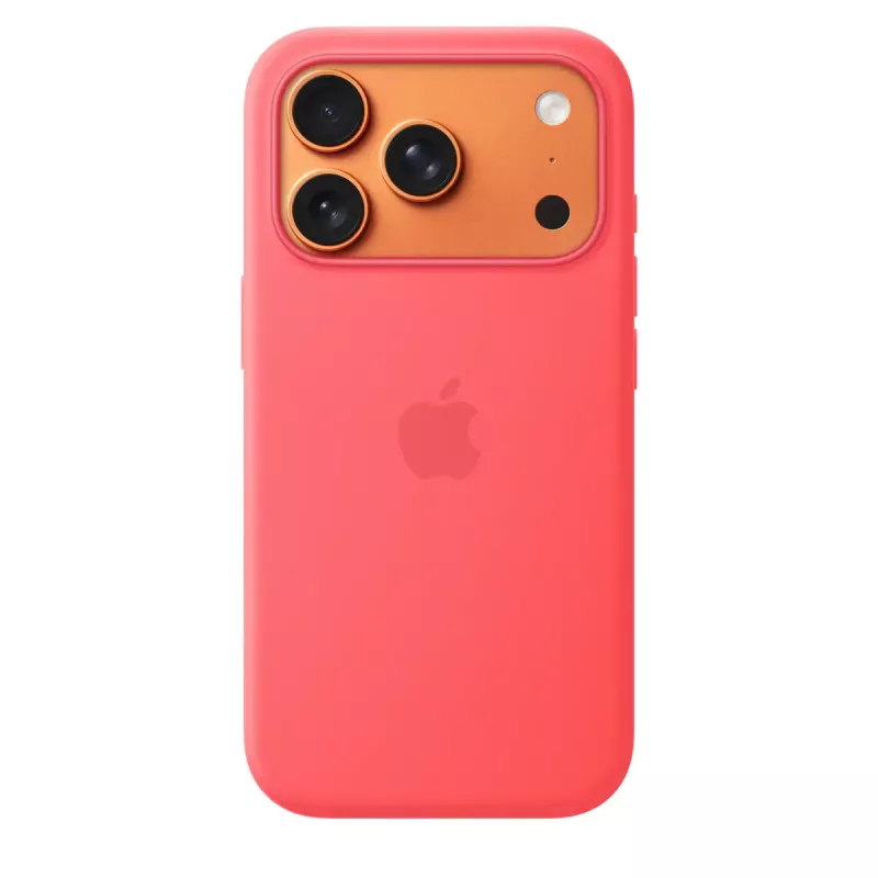 Capa de silicone com MagSafe para Apple iPhone 17 Pro — Bright Guava (Vermelho) — capa, compatível com 16 cm (6,3 polegadas)