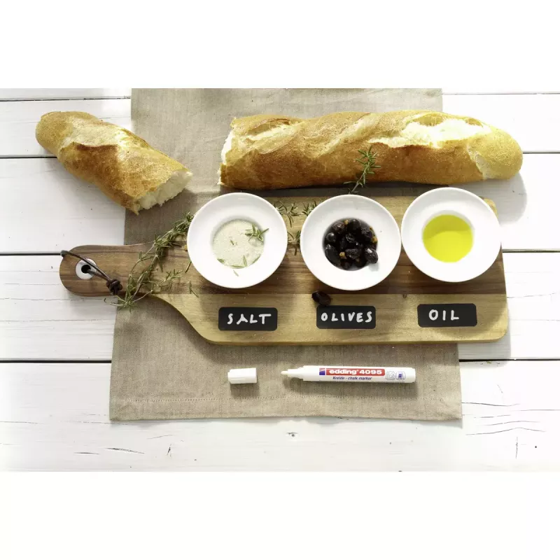 Marcador de giz Edding 4095 Branco 10 unid.