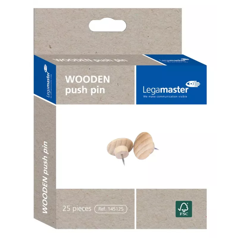 Pioneses Legamaster WOODEN 25 unid.
