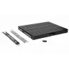 Prateleira deslizante Equip 19', 1U, 600MM, preto