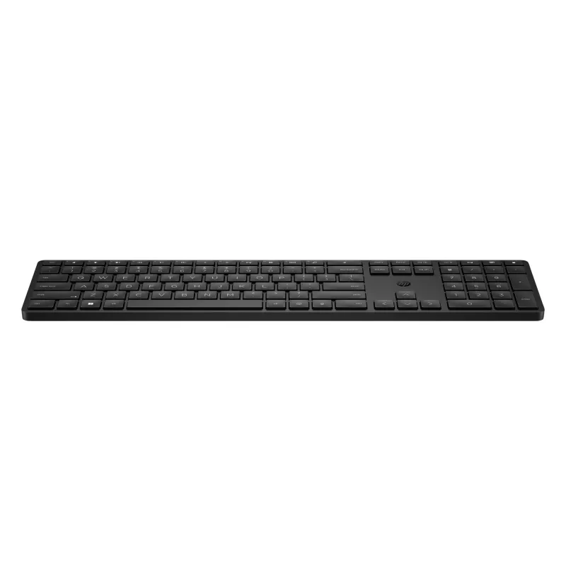 Teclado sem fios programável HP 455, tamanho completo (100 %), sem fios, RF Wireless, membrana, preto