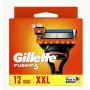 Lâminas de barbear Gillette Fusion5 12 unidades aço inoxidável homem