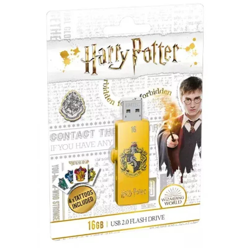Pen USB EMTEC M730 Harry Potter 16 GB USB Type-A 2.0 amarelo, formato slide