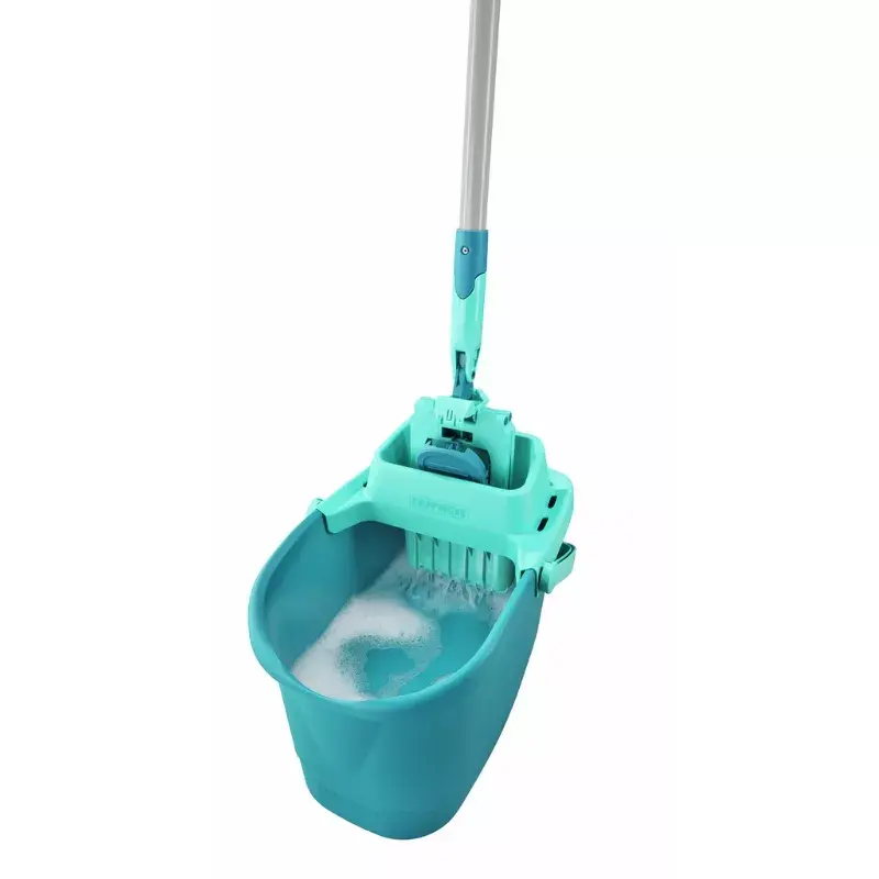 Conjunto de limpeza de pavimentos Leifheit PowerClean M 1055510 com pano de microfibra e cabo ajustável