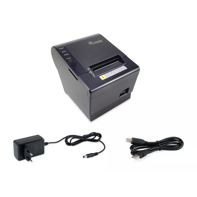 Impressora térmica de recibos Equip 58mm com cortador automático, USB/Ethernet/ligação para gaveta de dinheiro