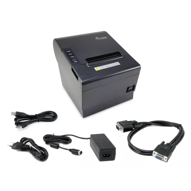 Impressora térmica de recibos Equip 80mm com cortador automático, USB/Ethernet/Série/ligação para gaveta de dinheiro