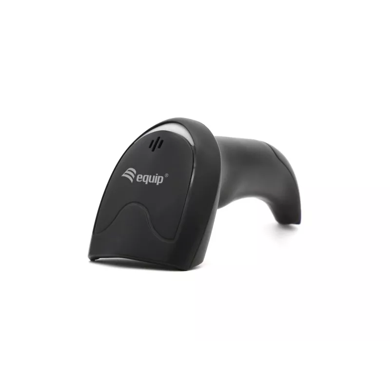 Leitor de códigos de barras manual Equip 1D laser USB com fio preto ABS