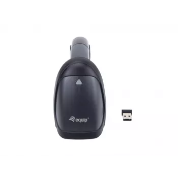 Leitor de códigos de barras Equip sem fios 1D laser, com suporte