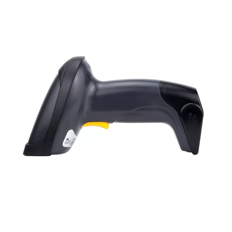 Leitor de códigos de barras Equip sem fios 1D laser, longo alcance, com suporte