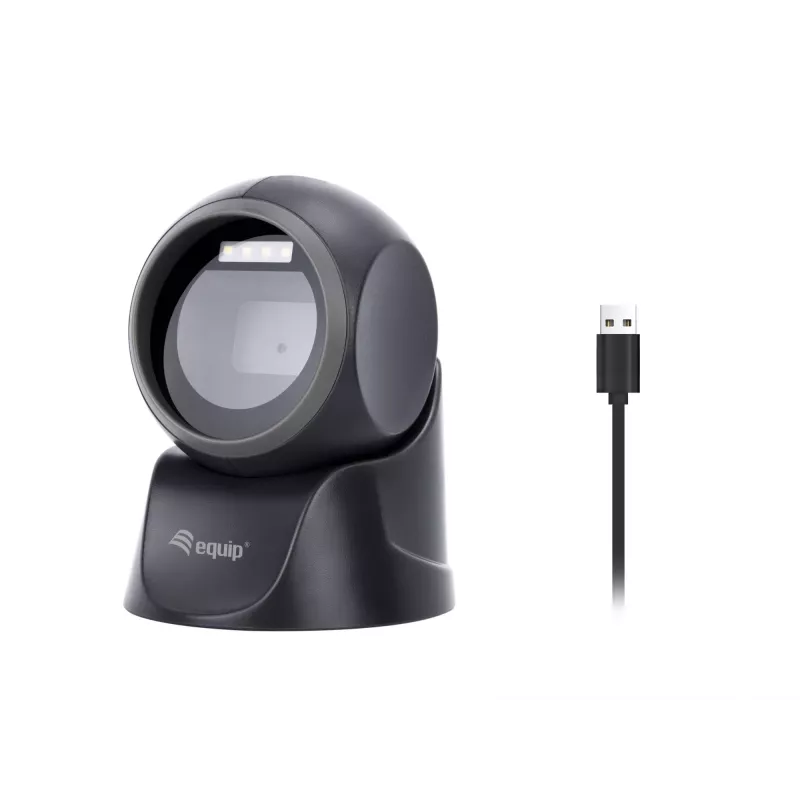 Leitor de códigos de barras de secretária Equip USB 2D omnidirecional