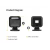Leitor de códigos de barras de secretária Equip USB 2D omnidirecional 1MP, leitor de códigos fixo