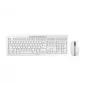 Teclado rato incluído CHERRY Stream Desktop escritório RF Wireless QWERTY US English cinzento