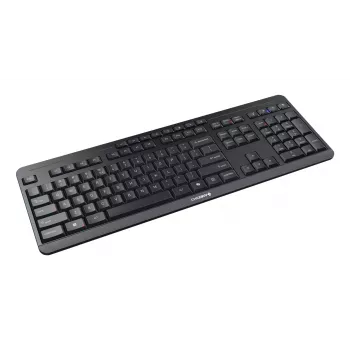 Teclado Cherry Stream ultimate — Full-Size USB, RF Wireless & Bluetooth, QWERTY inglês, retroiluminação LED, preto
