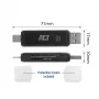 Leitor de cartões ACT USB-C/USB-A 3.0 preto