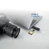 Leitor de cartões ACT USB-C/USB-A 3.0 preto