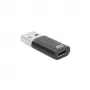 Adaptador ACT AC7376 USB-A macho para USB-C fêmea, preto