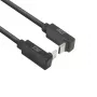 Cabo ACT USB 3.0 10Gbps 60W USB Type-C (angular para cima/baixo) para USB Type-C (angular para cima/baixo), 1 metro