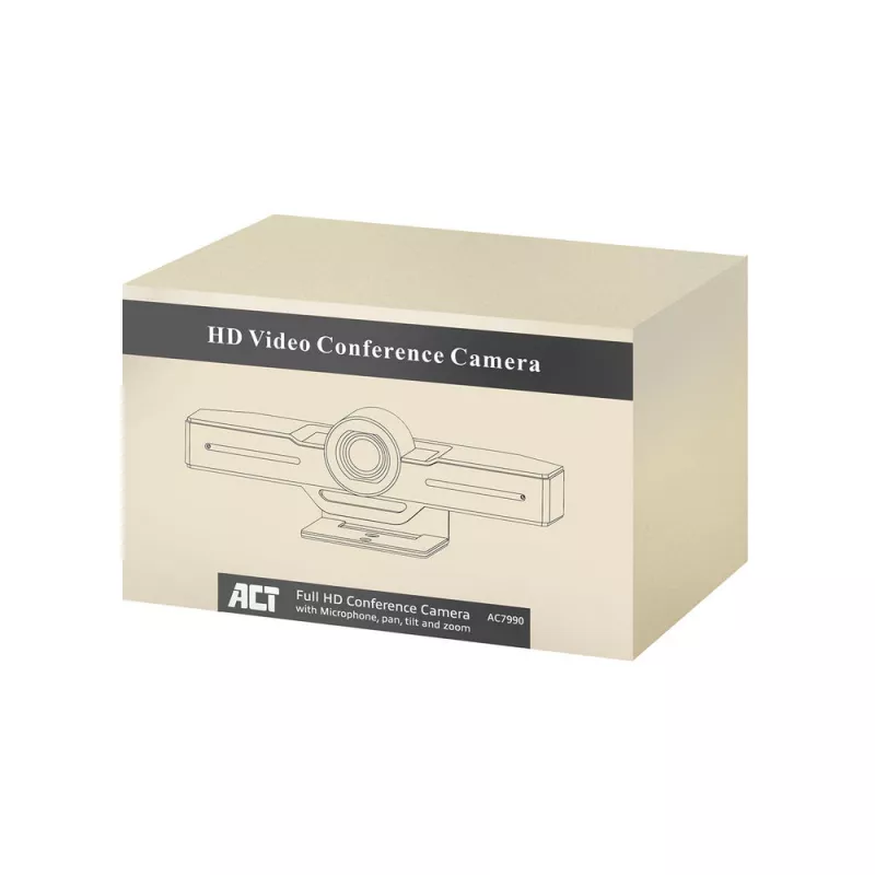 Câmara de conferência ACT Full HD com microfone, função de rotação, inclinação e zoom
