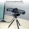Câmara de conferência ACT Full HD com microfone, função de rotação, inclinação e zoom