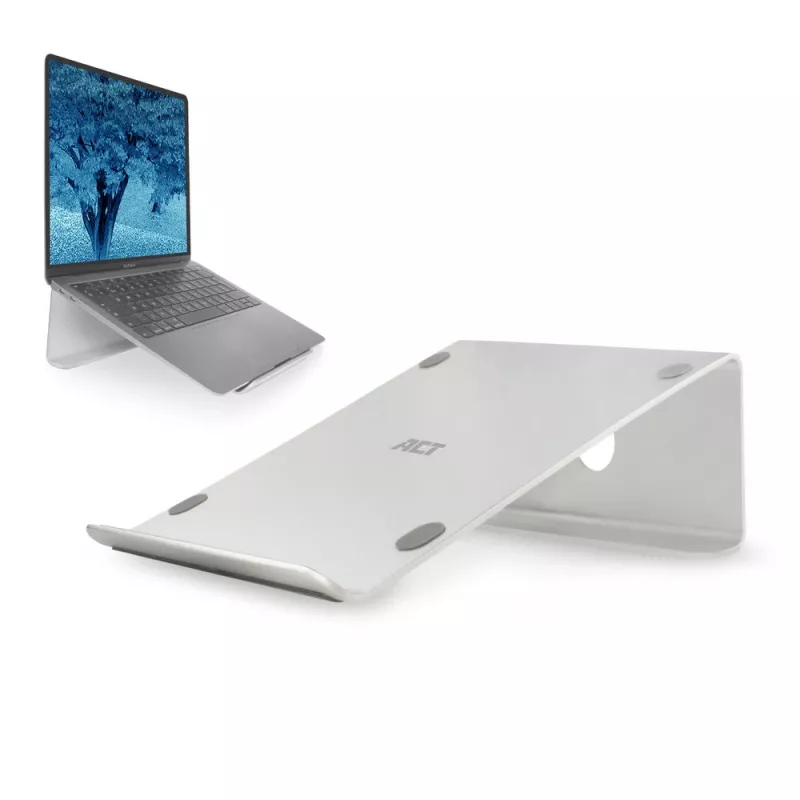 Suporte para portátil ACT AC8115 alumínio cinzento 190x260x90 mm