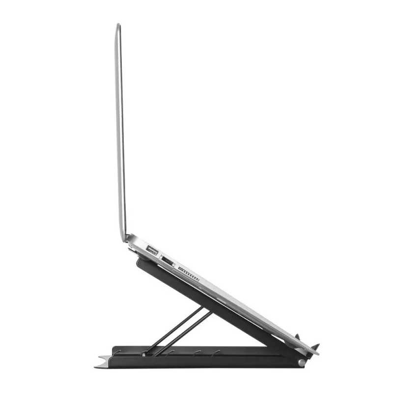 Suporte para portátil ACT AC8145 com 5 posições de altura ajustáveis, preto