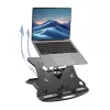 Suporte para portátil ACT AC8150 dobrável com 7 alturas ajustáveis, preto