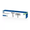 Braço duplo para monitor ACT de escritório com ajuste rápido de altura, grampo/furo, 14 kg