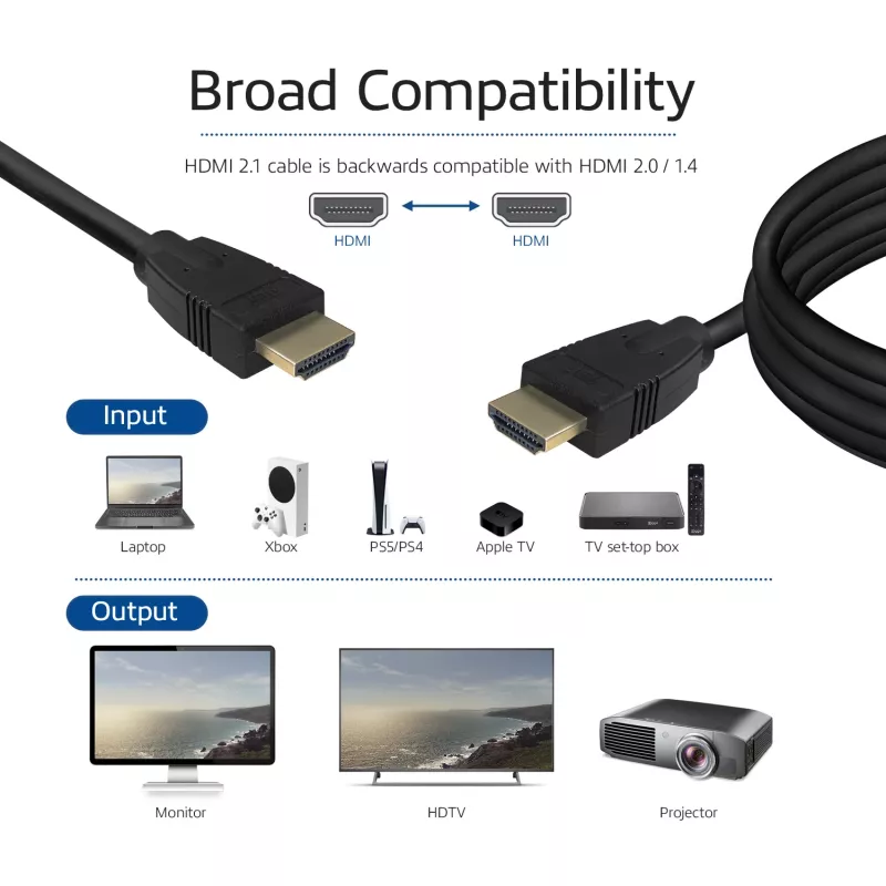 Cabo HDMI 8K Ultra High Speed v2.1 ACT de 1 metro, HDMI-A macho - HDMI-A macho
