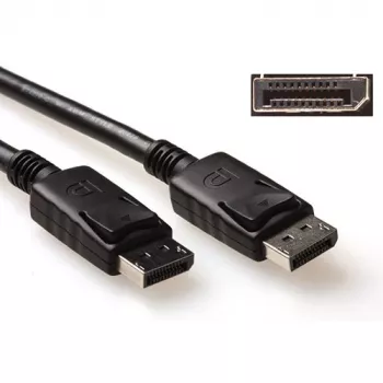 Cabo DisplayPort ACT de 1 metro, macho – macho, pino de alimentação 20 ligado