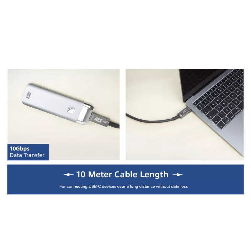 Cabo de ligação USB-C 3.2 Gen2 Active Optical (AOC) ACT, 3 m