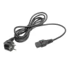 Cabo de alimentação ACT CEE 7/7 macho (curvado) - C13 IEC Lock preto 5 m, EL269S