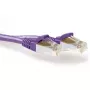 Cabo de rede patch ACT lilás 20,00 m SFTP CAT6A, sem patilhas, com fichas RJ45