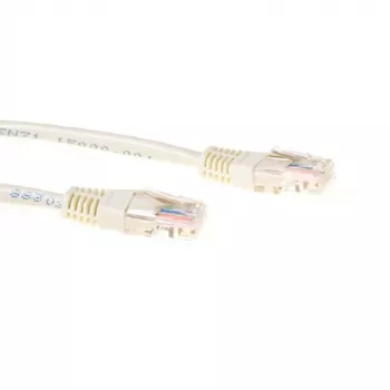 Cabo de rede patch ACT marfim 5 m U/UTP CAT5E com fichas RJ45