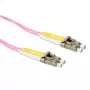 Cabo de rede de fibra ótica patch duplex multimodo ACT 1,5 m LSZH 50/125 OM4 com fichas LC