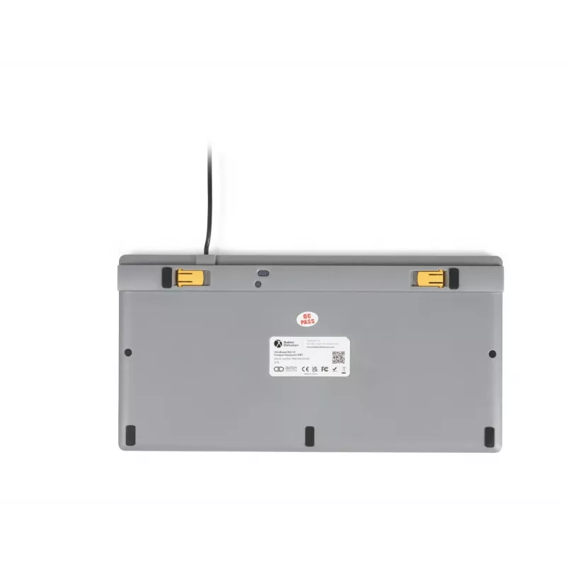 BakkerElkhuizen UltraBoard 950 V2 US Qwerty, com fio, USB, interruptores de tesoura, QWERTY, cinzento-escuro, cinzento-claro