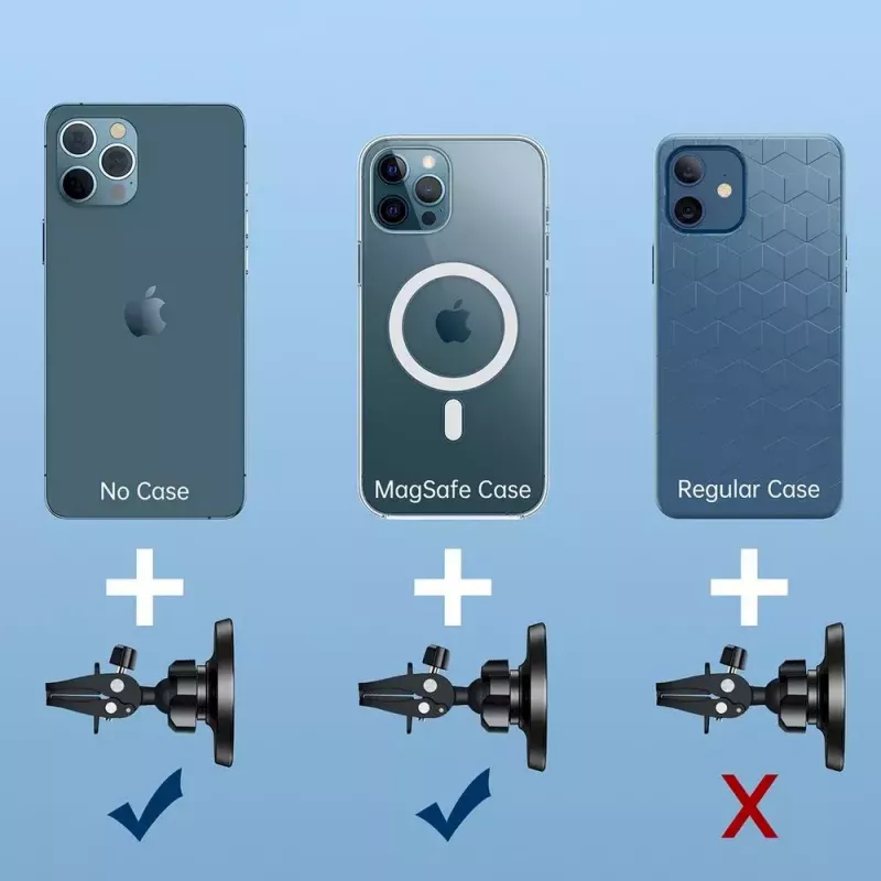 Suporte magnético para telemóvel no carro CHOETECH para iPhone 12, compatível com grelha de ventilação, suporte compacto