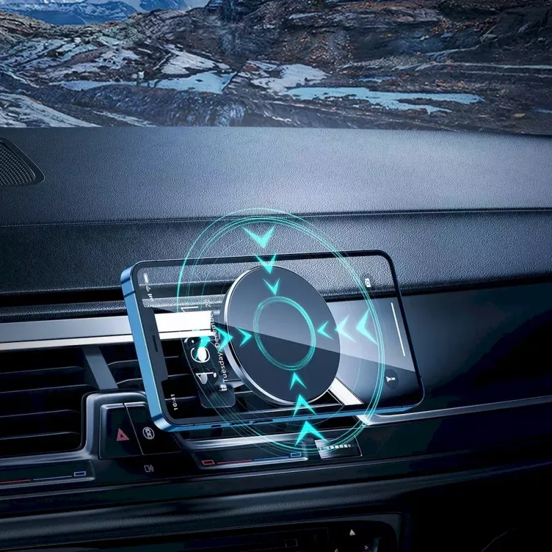 Suporte magnético para telemóvel no carro CHOETECH para iPhone 12, compatível com grelha de ventilação, suporte compacto