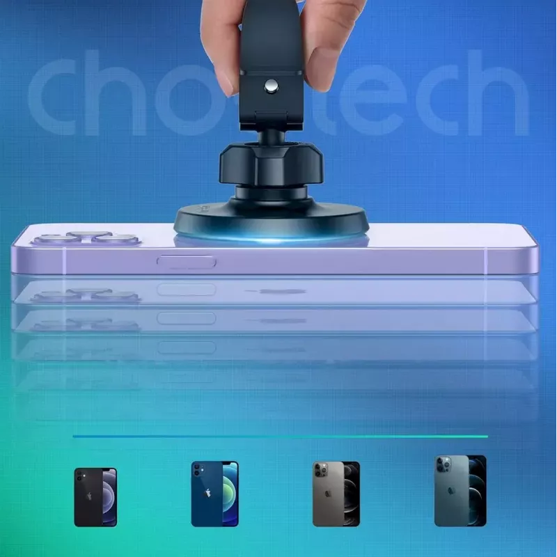 Suporte magnético para telemóvel no carro CHOETECH para iPhone 12, compatível com grelha de ventilação, suporte compacto