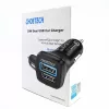 Fonte de alimentação CHOETECH C0051 dual USB-A 36W QC3.0, preto