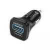 Fonte de alimentação CHOETECH C0051 dual USB-A 36W QC3.0, preto