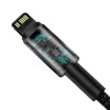 Cabo Baseus Tungsten Gold 1 m preto Lightning para USB C