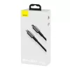Cabo Baseus Tungsten Gold 1 m preto Lightning para USB C