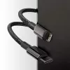 Cabo Baseus Tungsten Gold 2 m preto Lightning USB C