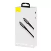 Cabo Baseus Tungsten Gold 2 m preto Lightning USB C