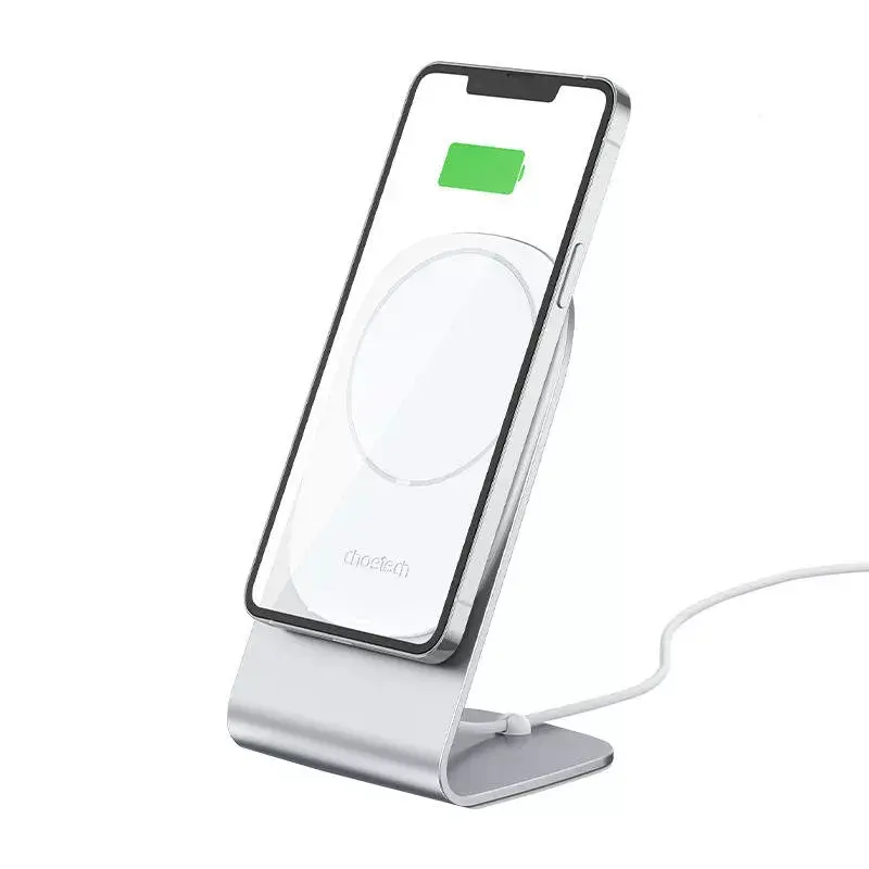 Carregador sem fios magnético CHOETECH H047 15W compatível com MagSafe carregamento rápido para smartphones