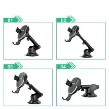 Suporte de telemóvel para automóvel CHOETECH T536-S com carregamento sem fios 10W, montagem no painel/para-brisas